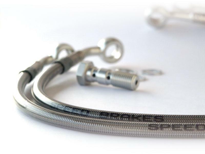 SPEEDBRAKES Aviation Brake Hose Stainless Steel/Gold Banjo - 3023355