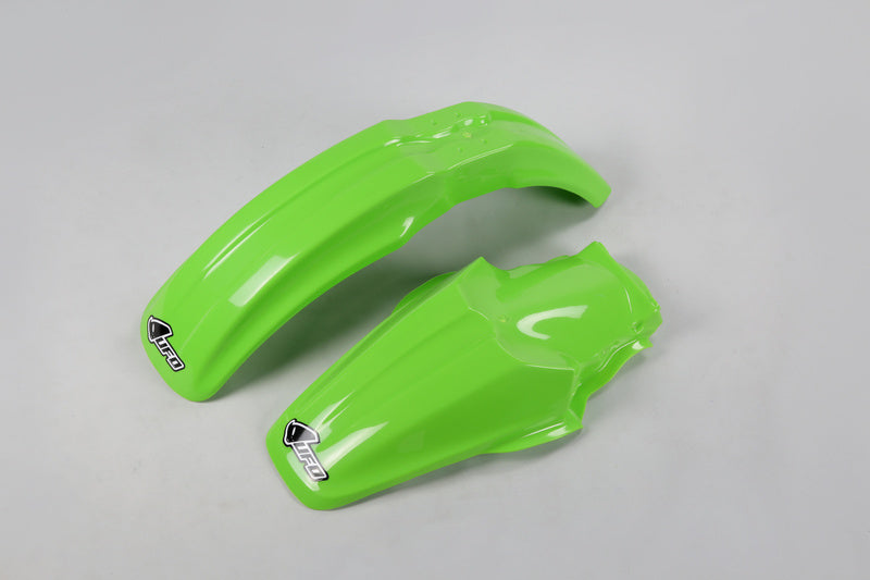 UFO Front/Rear Fender Kit OEM Color Kawasaki KX85 restylé