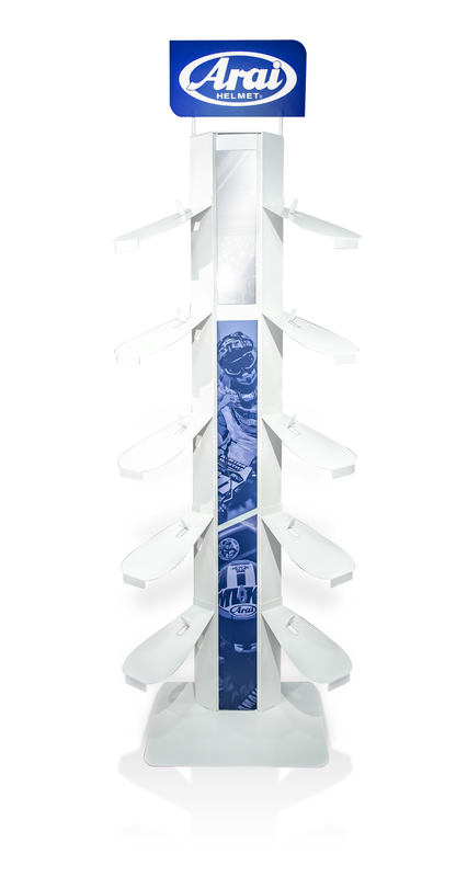 ARAI Display Tower - 10 Helmets