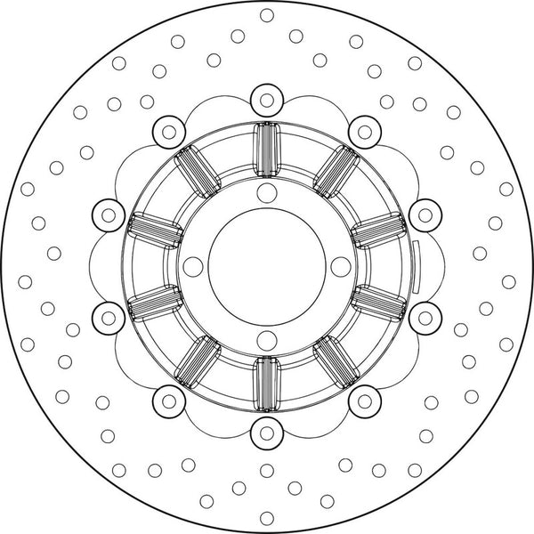 BREMBO Oro Schwimmende Bremsscheibe - 78B40892