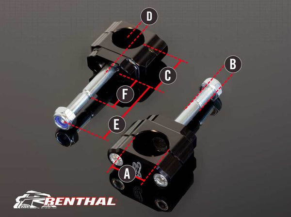 RENTHAL Fatbar/Twinwall Ø28,6mm Bar Mounts Yamaha - 1042013
