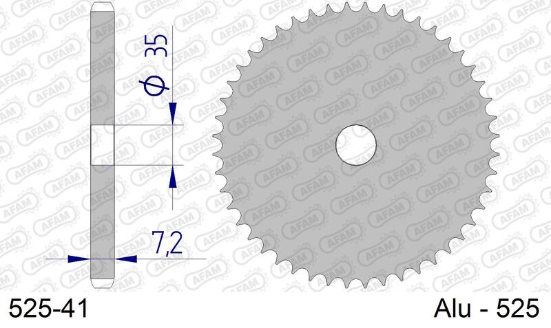 AFAM Aluminium Rear Sprocket 525 - 525