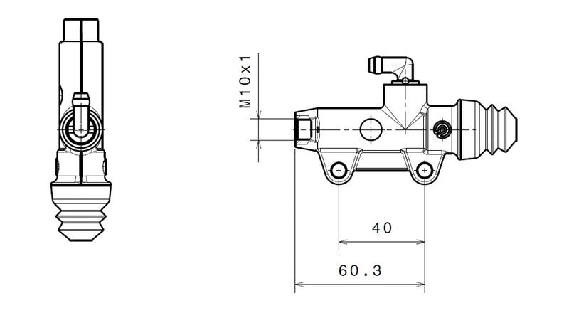 BREMBO Rear Brake Master Cylinder Ø13mm Titanium