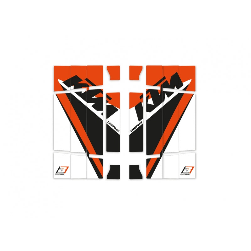 BLACKBIRD Replica Trophy 21 Radiator Louvers Graphic Kit - KTM EXC - 1110358