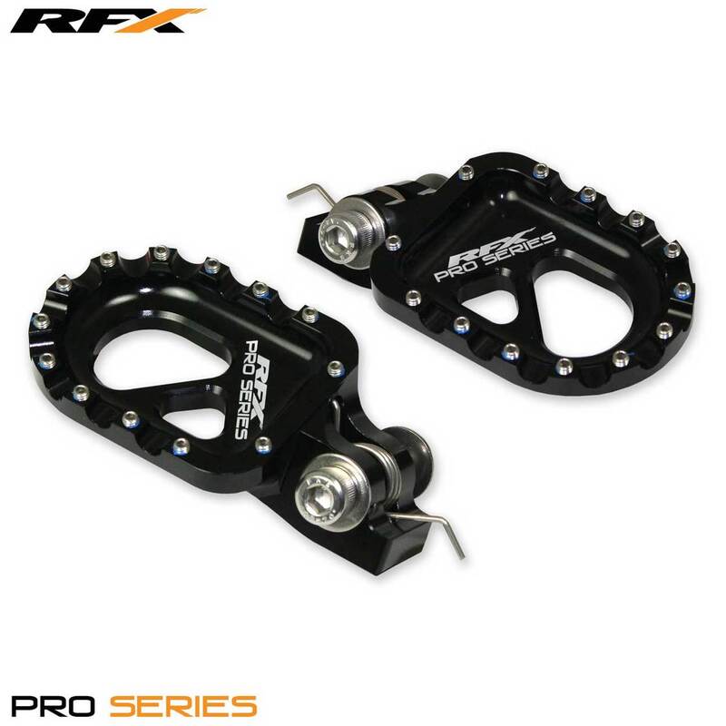 RFX Pro CNC Aluminium Trials Footrest (Black) Universal - Gas Gas/Beta/Sherco/Montesa
