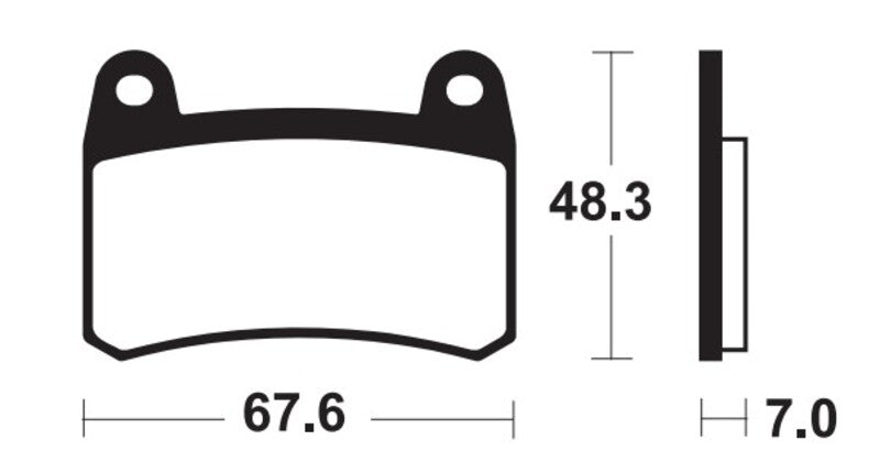 TECNIUM Street Performance Sintered Metal Brake pads - MF433 - 1121226