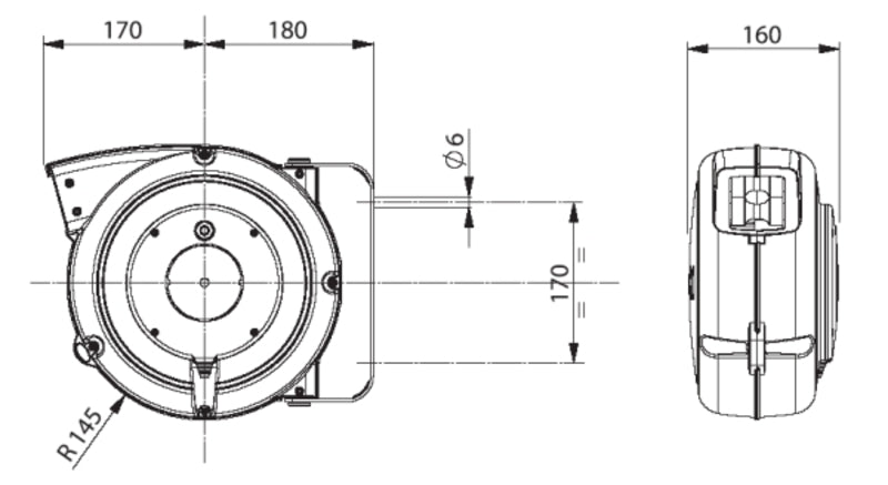 ZECA Retractable Cable Reel 15m
