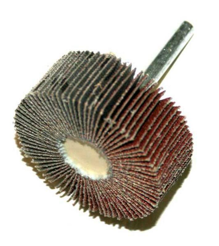 PTS OUTILLAGE Flat Wheels Set on Stem grit 60 Ã˜50X20