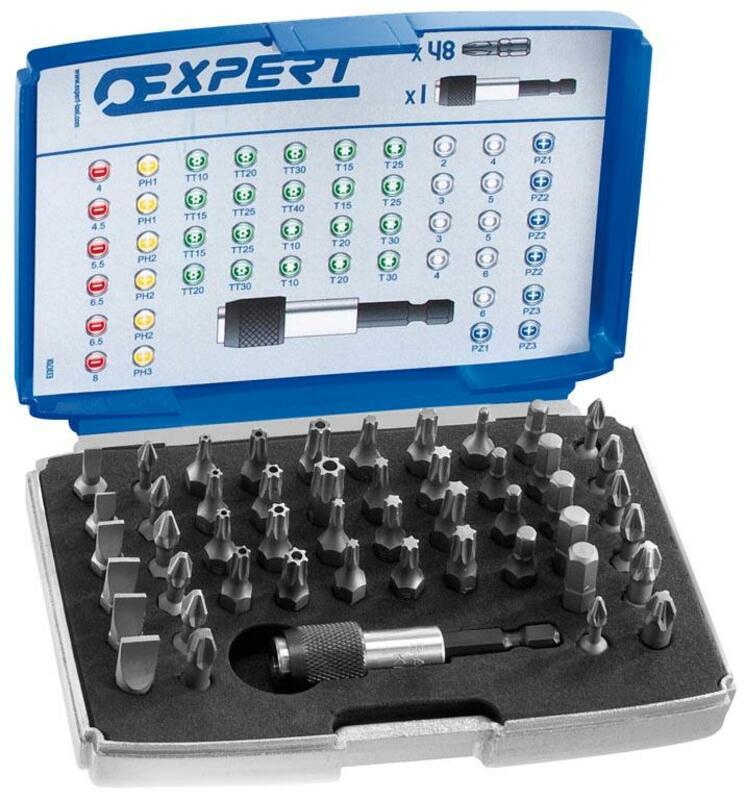 EXPERT 1/4'' bits set - 48 pieces