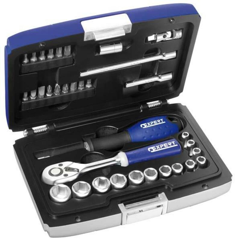 EXPERT 1/4'' sockets & ratchet set