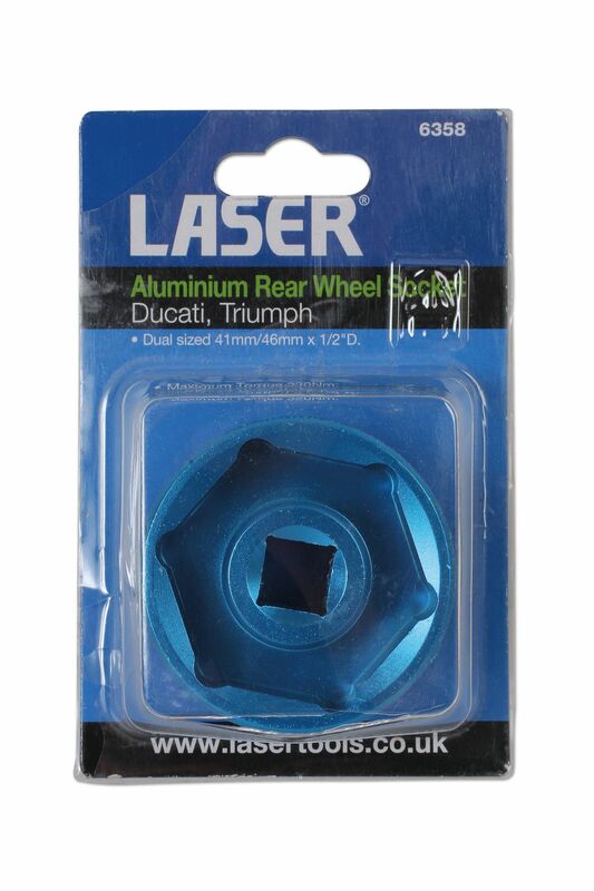 LASER TOOLS Rear Wheel Impact Socket 41mm/46mm Aluminum