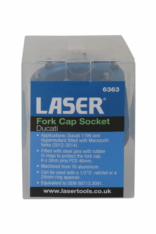 LASER TOOLS Fork Top Cap Socket Ducati