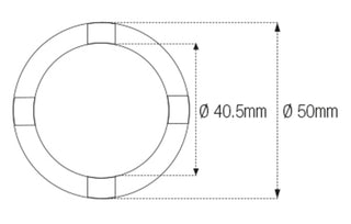JMP Spanner Nut Socket for Swingarm/Chassis ID40.5mm/OD50mm 4 Pins Honda