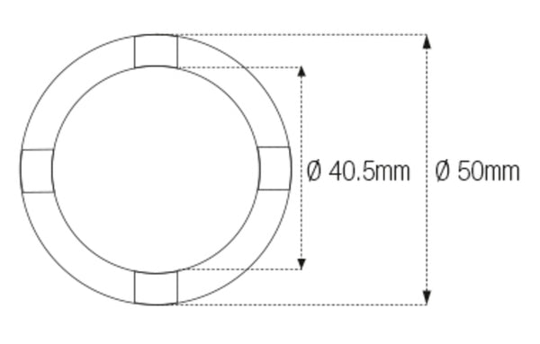 JMP Spanner Nut Socket for Swingarm/Chassis ID40.5mm/OD50mm 4 Pins Honda