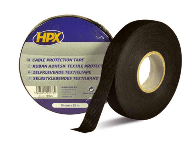 HPX Cotton Duct Tape Black 19mm x 25m