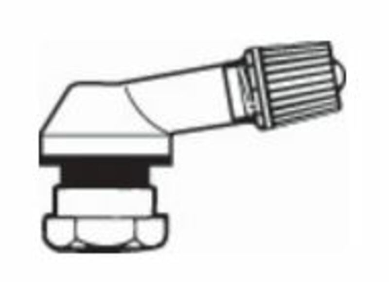 PROVAC Ã˜8,5mm Aluminium Tire Valve Black