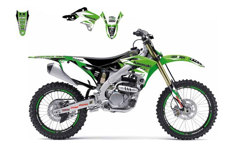BLACKBIRD Dream Graphic 3 Graphic Kit Kawasaki KX500