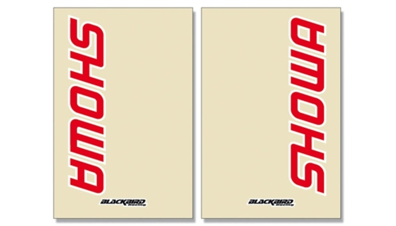 BLACKBIRD Showa Fork Graphic Kit Clear