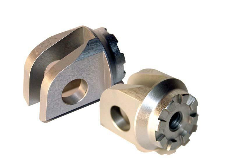 MFW FRONT FOOT PEG ADAPTER FOR TRIUMPH SPRINT ST 01-08, SPEED FOUR 04-07