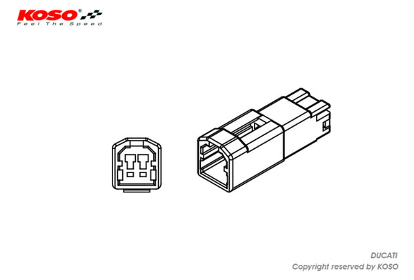 KOSO Indicator Adapter Ducati