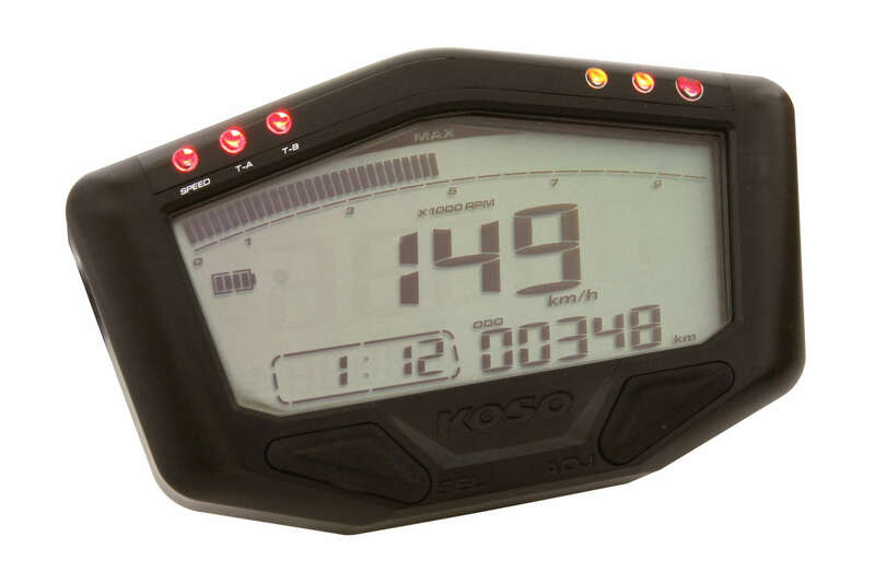 KOSO DB-02 Multifunction Speedometer Black Universal