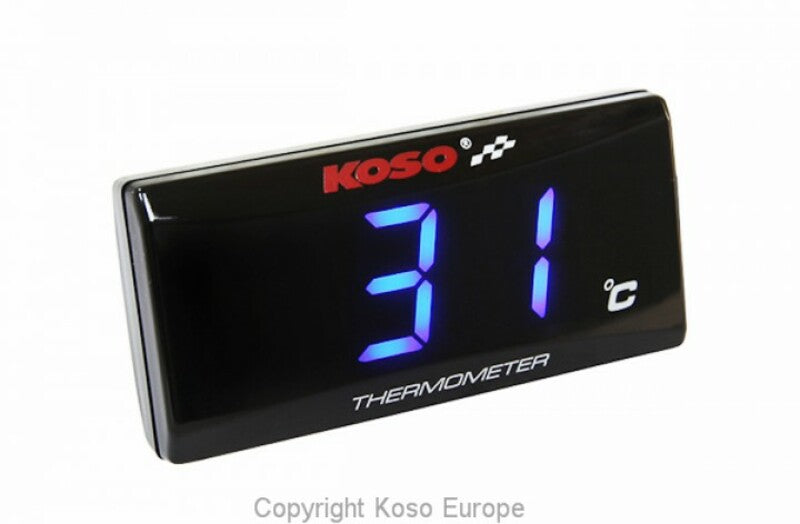 Koso Super Slim Style Temperature Indicator Universal