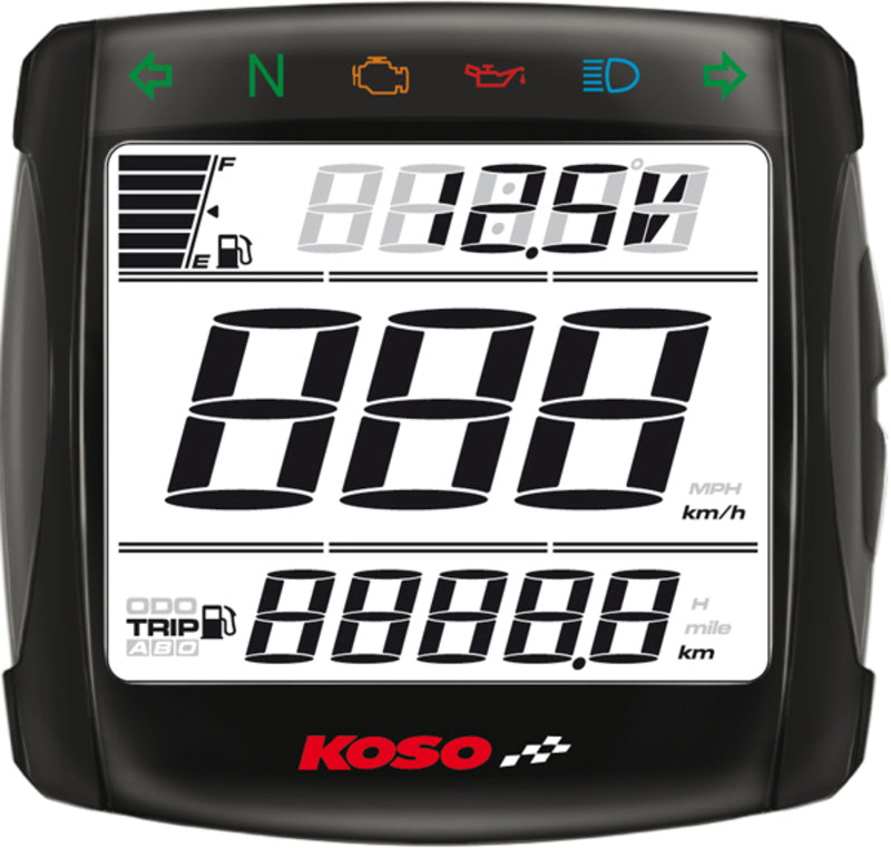 KOSO XR-S 01 digital mutlifunction speedometer