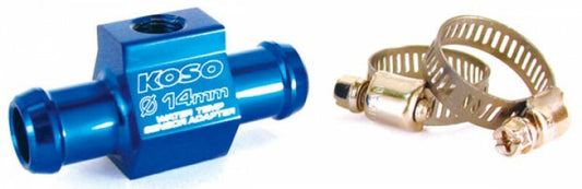 Koso water temperature sensor adapter, Ã˜14mm hose