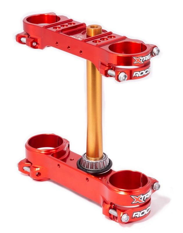 XTRIG TRPL CLAMP ROCS OFFSET 22,5 / RED