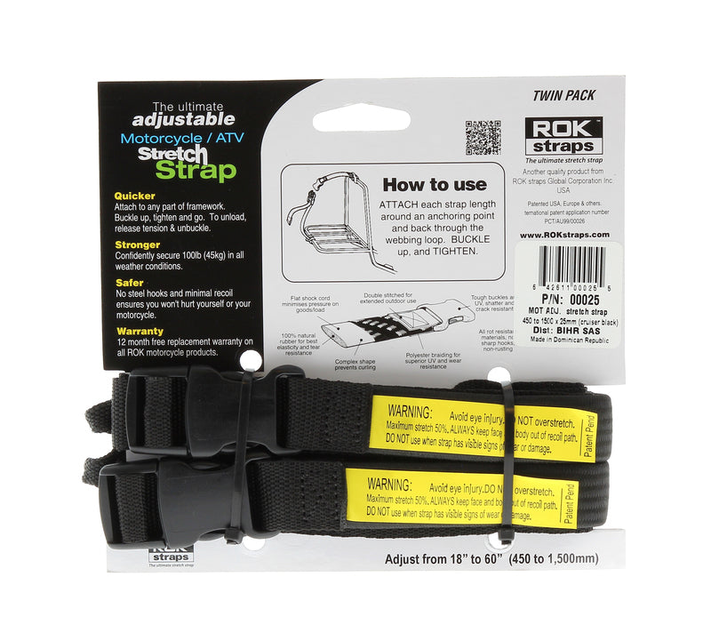 ROK Stretch Adjustable Strap Black - 1061063