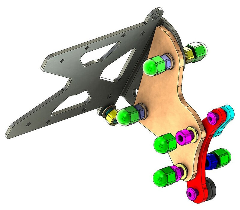 ACCESS DESIGN Side License Plate Holder Black BMW R Nine T1200