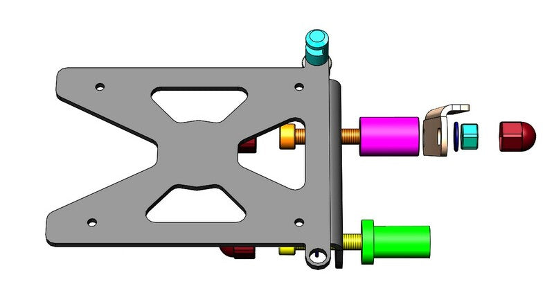 ACCESS DESIGN Side License Plate Holder Black Ducati Scrambler 1100
