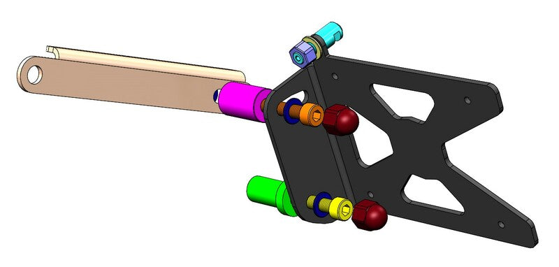 ACCESS DESIGN Side License Plate Holder Black Ducati Scrambler 1100