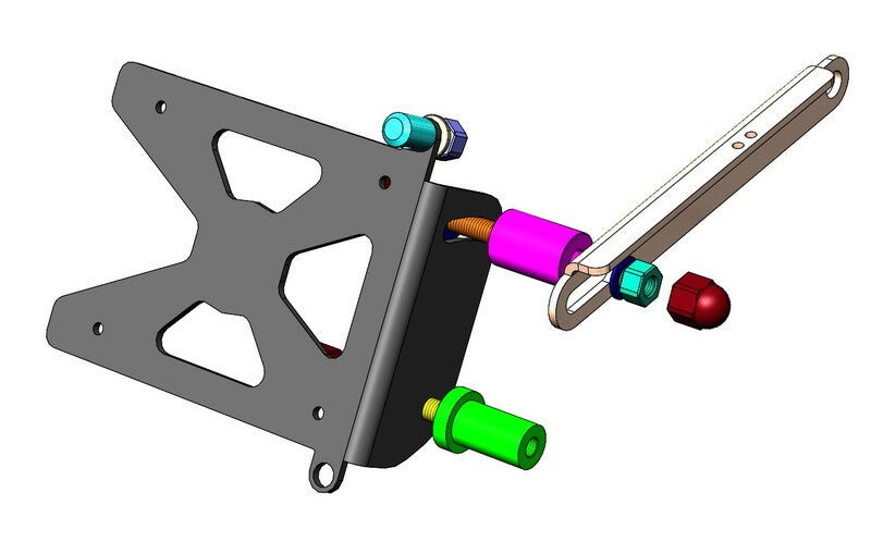 ACCESS DESIGN Side License Plate Holder Black Ducati Scrambler 1100