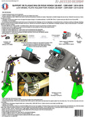 ACCESS DESIGN „Wheel Fitted“ Kennzeichenhalter Schwarz Honda CB650F 