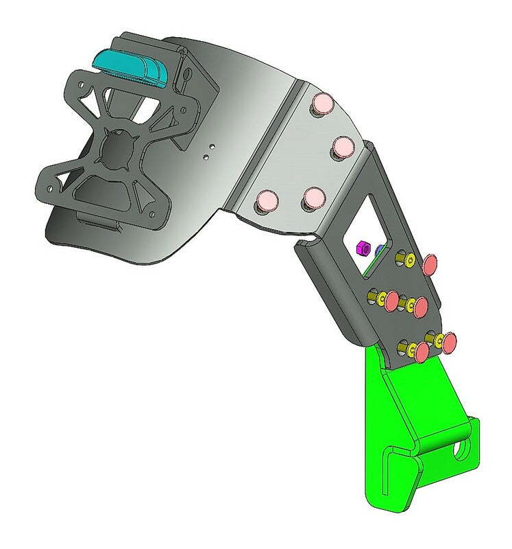 ACCESS DESIGN ''Wheel Fitted'' License Plate Holder Black Honda CB650F