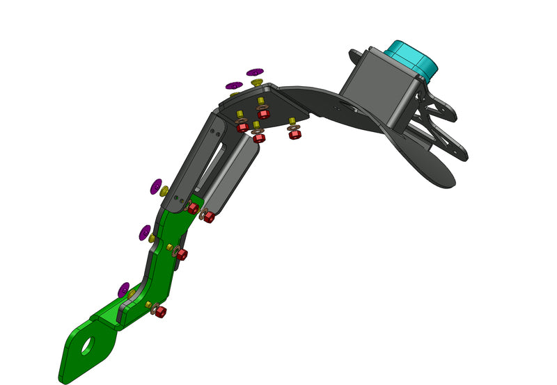 ACCESS DESIGN ''Wheel Fitted'' License Plate Holder Black Kawasaki Z800