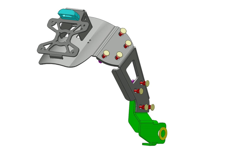 ACCESS DESIGN ''Wheel Fitted'' License Plate Holder Black Kawasaki Z650