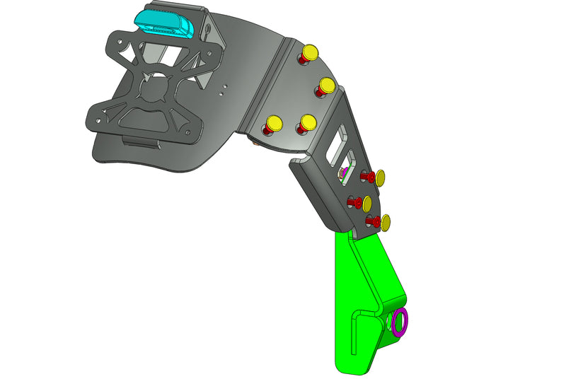 ACCESS DESIGN ''Wheel Fitted'' License Plate Holder Black Kawasaki Z900