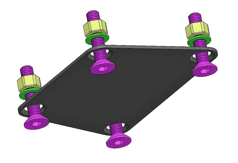 ACCESS DESIGN ''Wheel Fitted'' License Plate Holder Black Kawasaki Z900RS