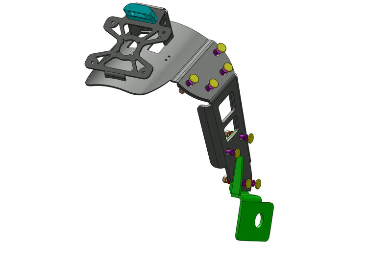 ACCESS DESIGN ''Wheel Fitted'' License Plate Holder Black Suzuki GSR750