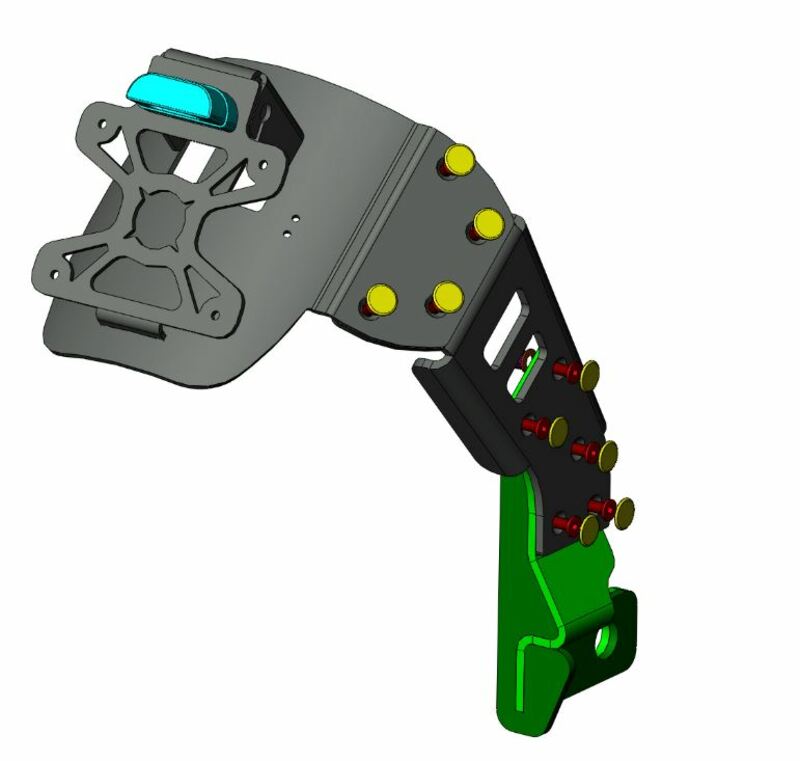 ACCESS DESIGN ''Wheel Fitted'' License Plate Holder Black Yamaha XSR900