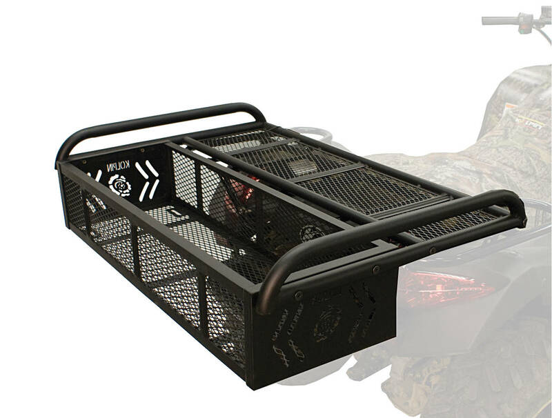 Kolpin Convertible Rear Drop Rack ATV Black