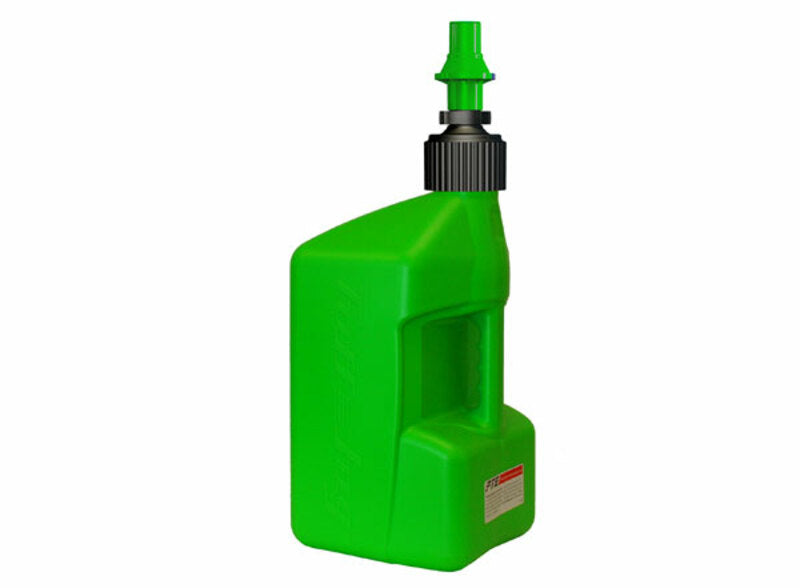 TUFF JUG Fuel Can w/ Ripper Cap 20L Translucent Green/Red Cap