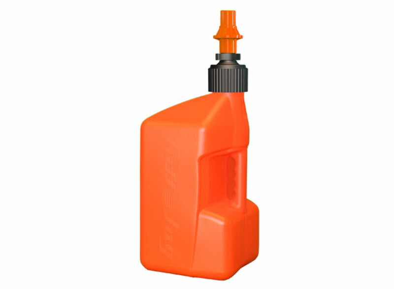 TUFF JUG Fuel Can w/ Ripper Cap 20L Translucent Orange/Orange Cap