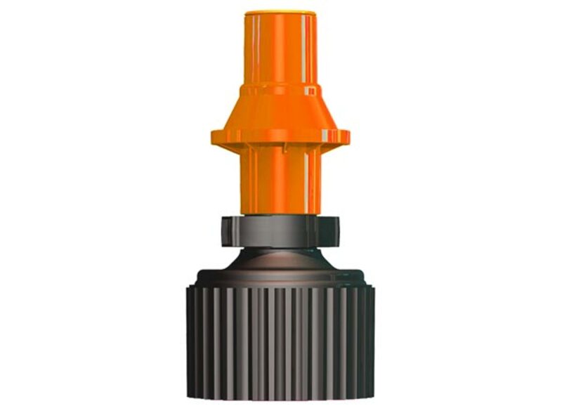 TUFF JUG Fuel Can w/ Ripper Cap 20L Translucent Orange/Orange Cap