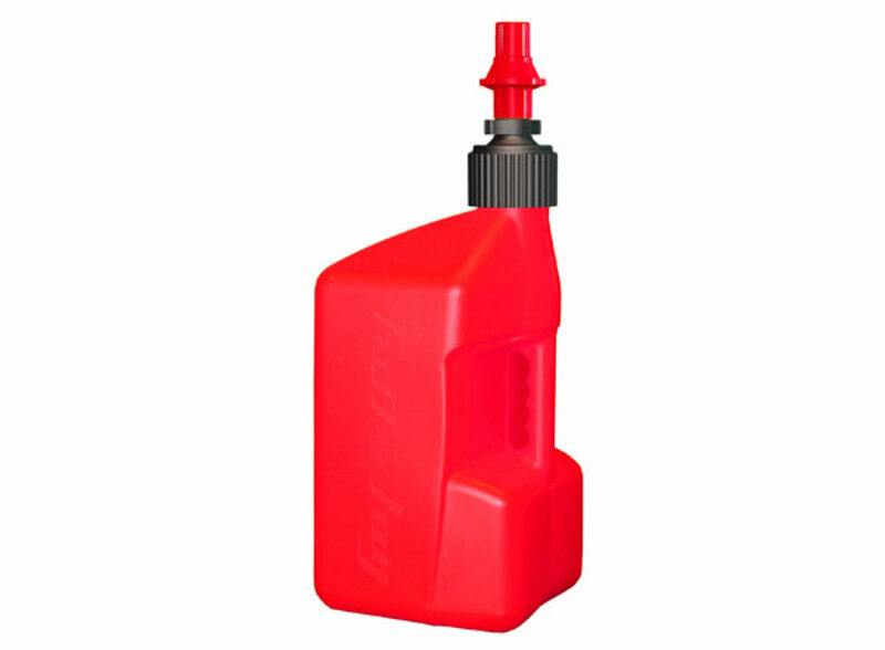 TUFF JUG Fuel Can w/ Ripper Cap 20L Translucent Red/Red Cap