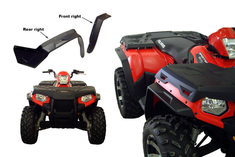 DIRECTION 2 Overfender Kit Black Polaris