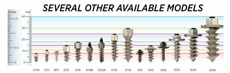 IGRIP Screw Studs 18mm 150pcs