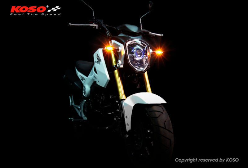 KOSO Mars LED Indicator Silver/Translucent Universal by unit